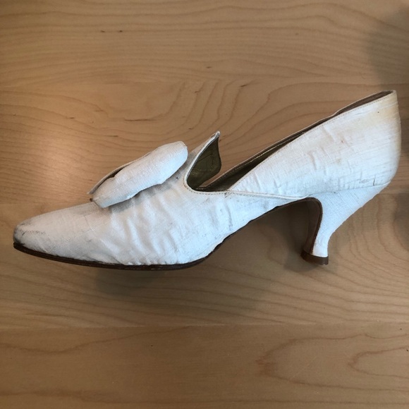 Vintage Peter Fox Edwardian Wedding Shoes. Size 7.5 B - Picture 3 of 5